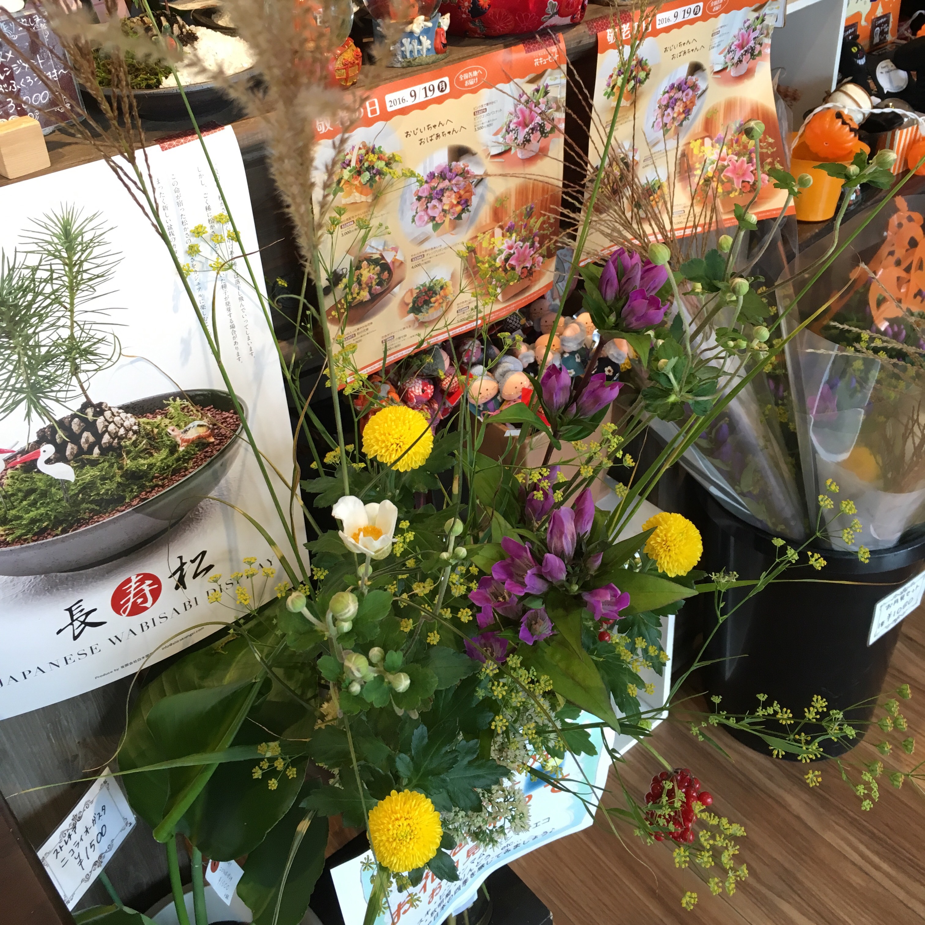 お月見 中秋の名月 敬老の日 ハロウィン 10月イベント 花のギフトの配達なら知多市にしの台の花屋 花の生華園 せいかえん へ